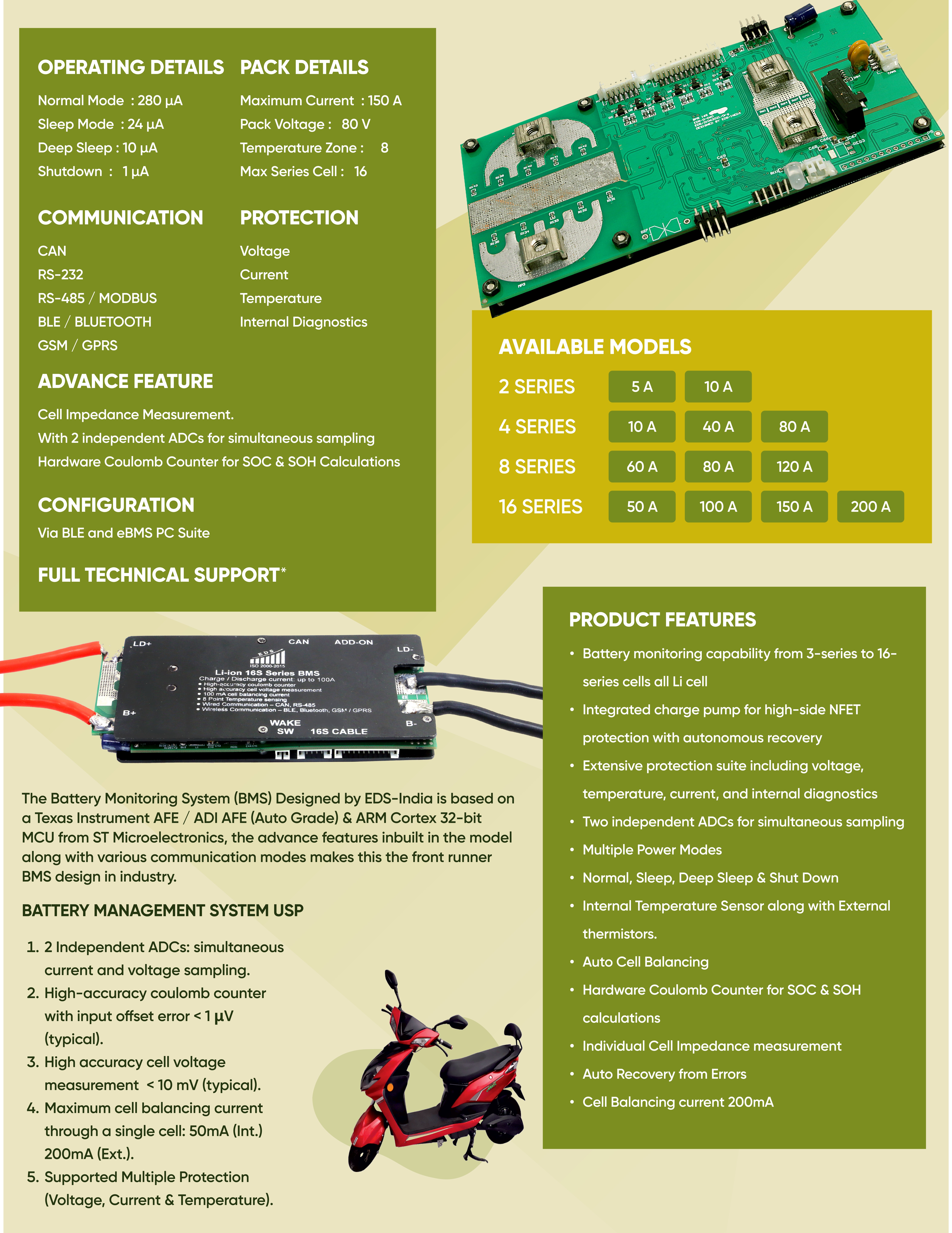EDS-EVBMS16 Battery Management System Poster